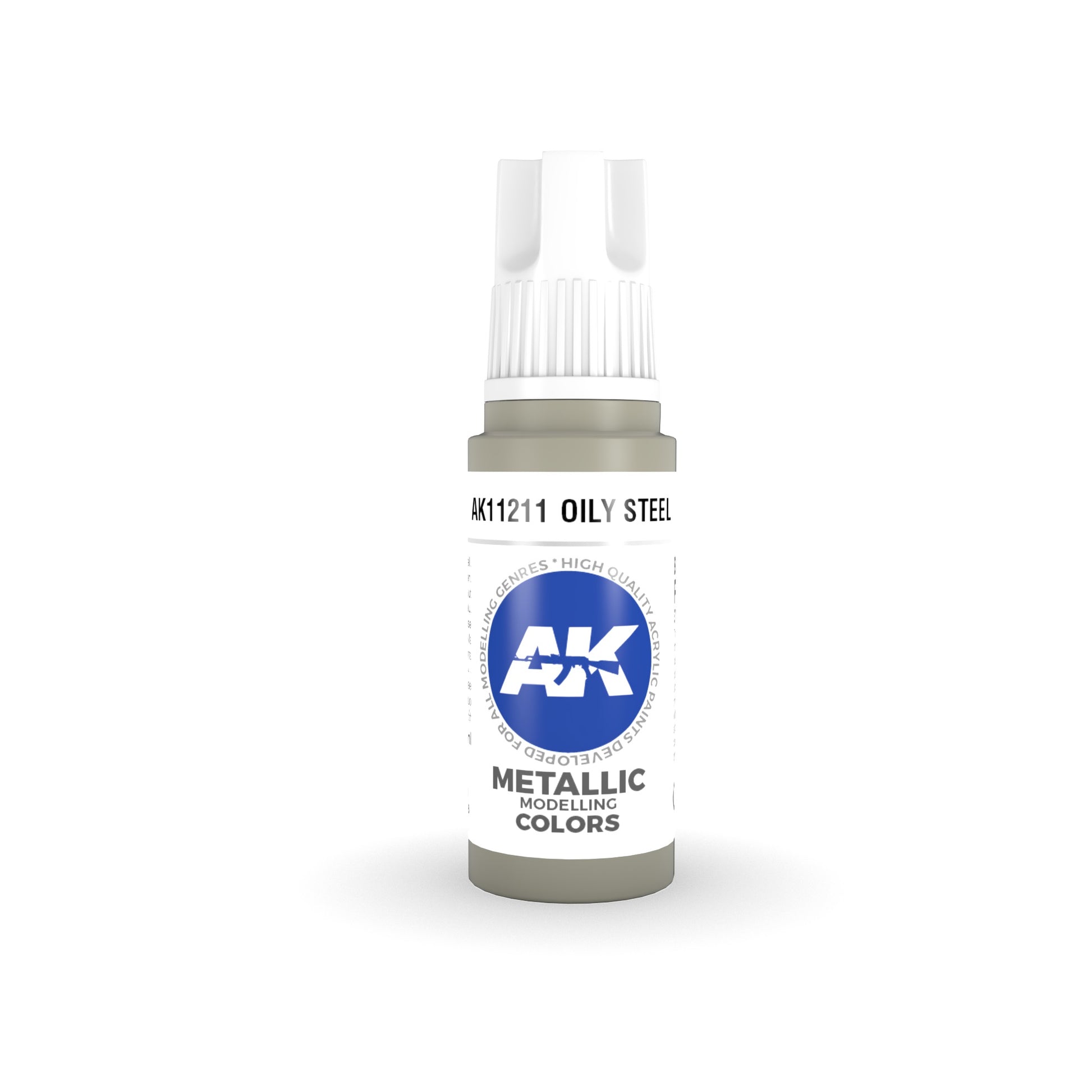 AK Interactve 3Gen Acrylics - Oily Steel 17ml