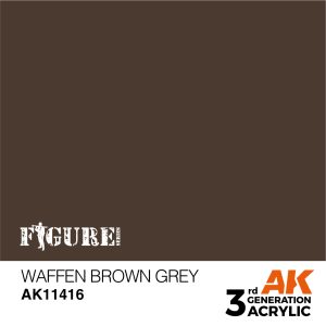 AK Interactive 3Gen Figures Acrylics - Waffen Brown Grey 17ml