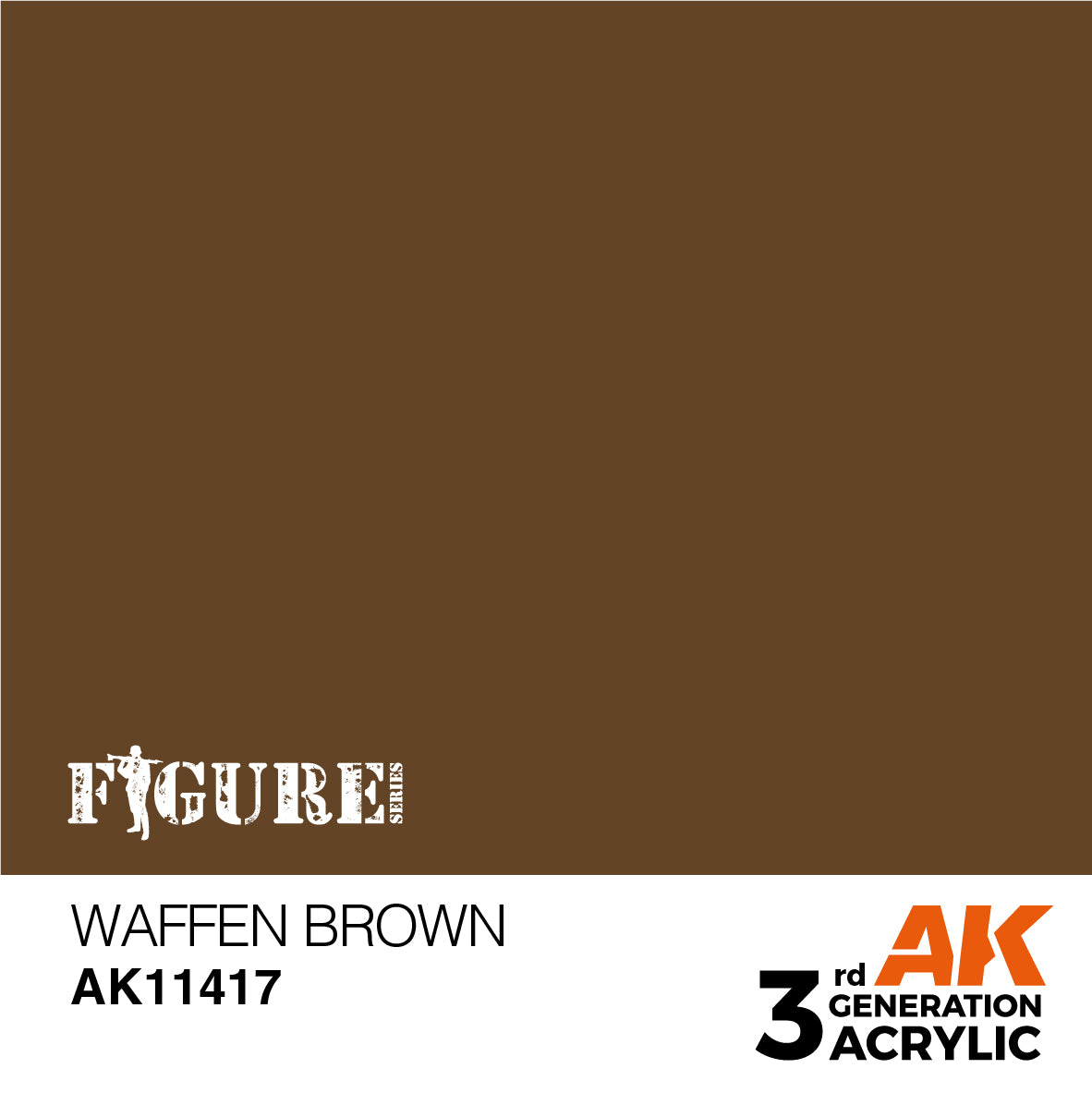 AK Interactive 3Gen Figures Acrylics - Waffen Brown 17ml