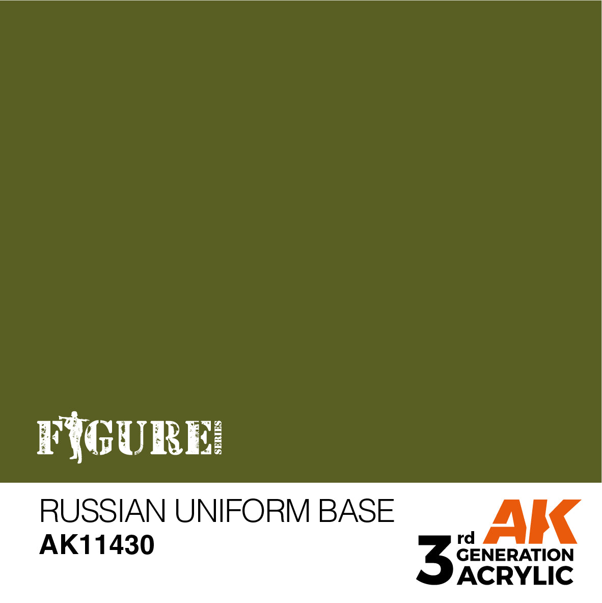 AK Interactive 3Gen Figures Acrylics - Russian Uniform Base 17ml