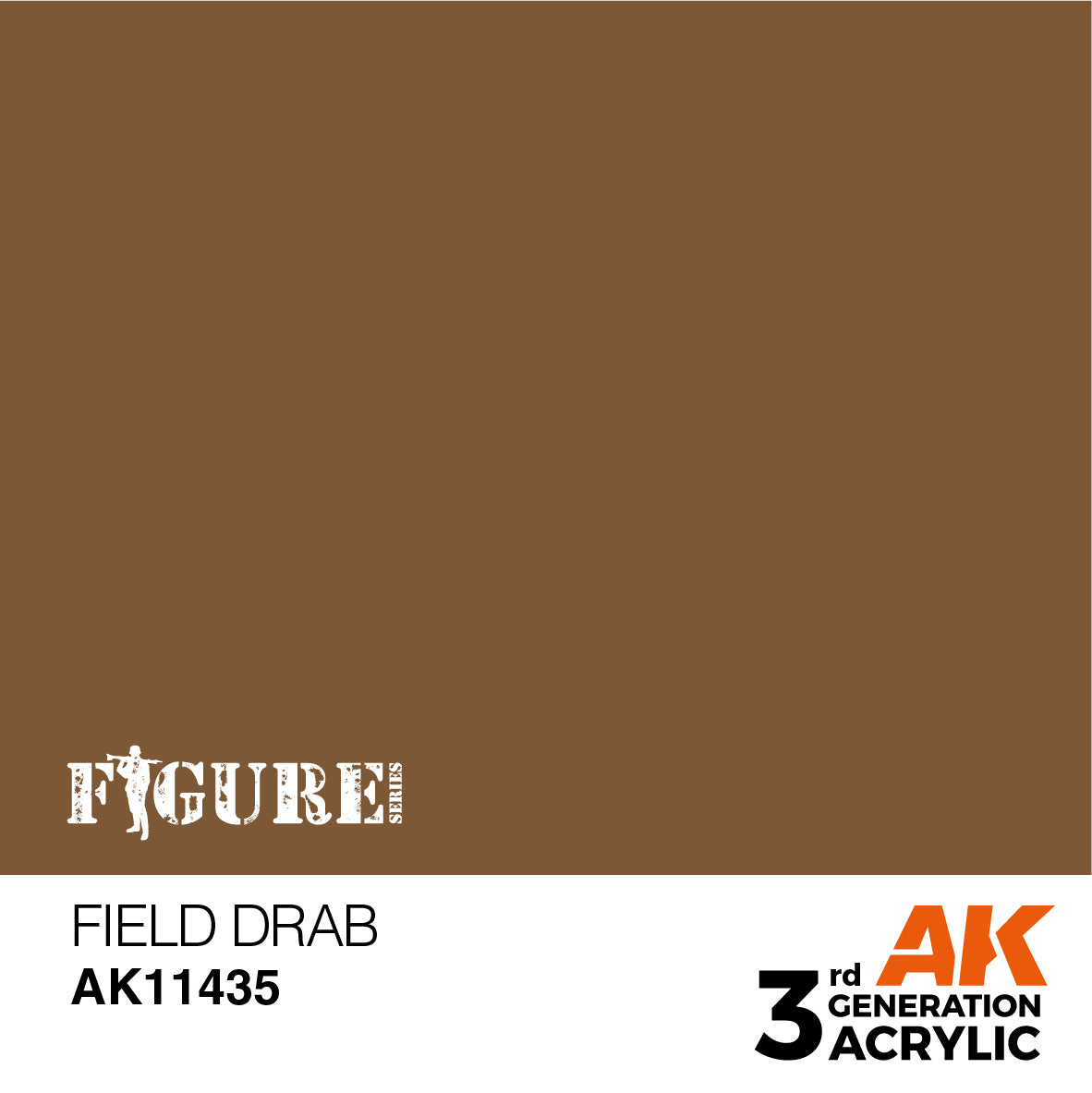 AK Interactive 3Gen Figures Acrylics - Field Drab 17ml