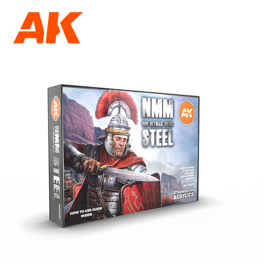Ak Interactive 3Gen Sets - Non Metallic Metal - Steel