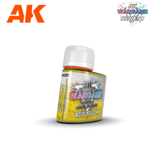 AK Interactive Wargame Enamel Liquid Pigments - Acid Yellow 35 ml