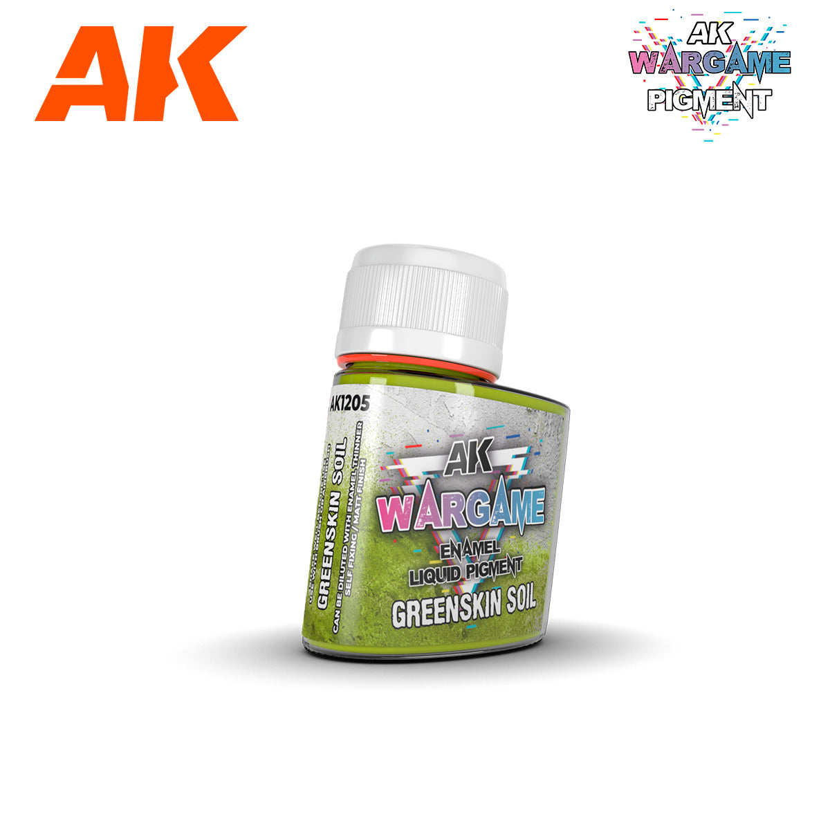 AK Interactive Wargame Enamel Liquid Pigments - Greenskin Soil 35 ml