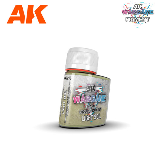 AK Interactive Wargame Enamel Liquid Pigments - Light Soil 35 ml