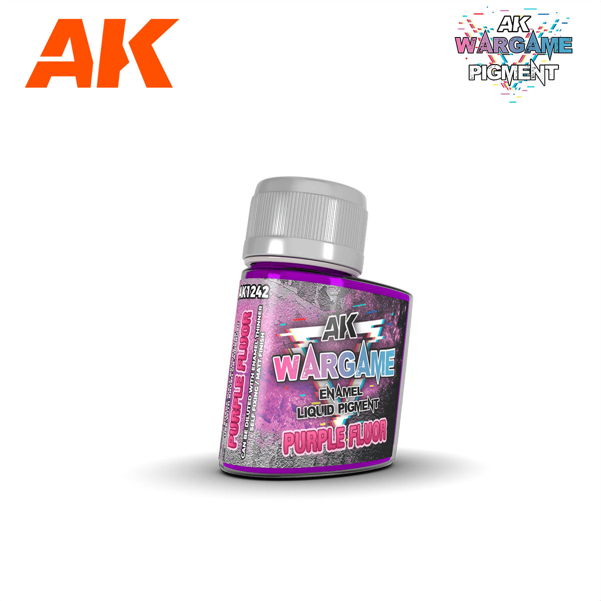 AK Interactive Wargame Enamel Liquid Pigments - Purple Fluor 35ml