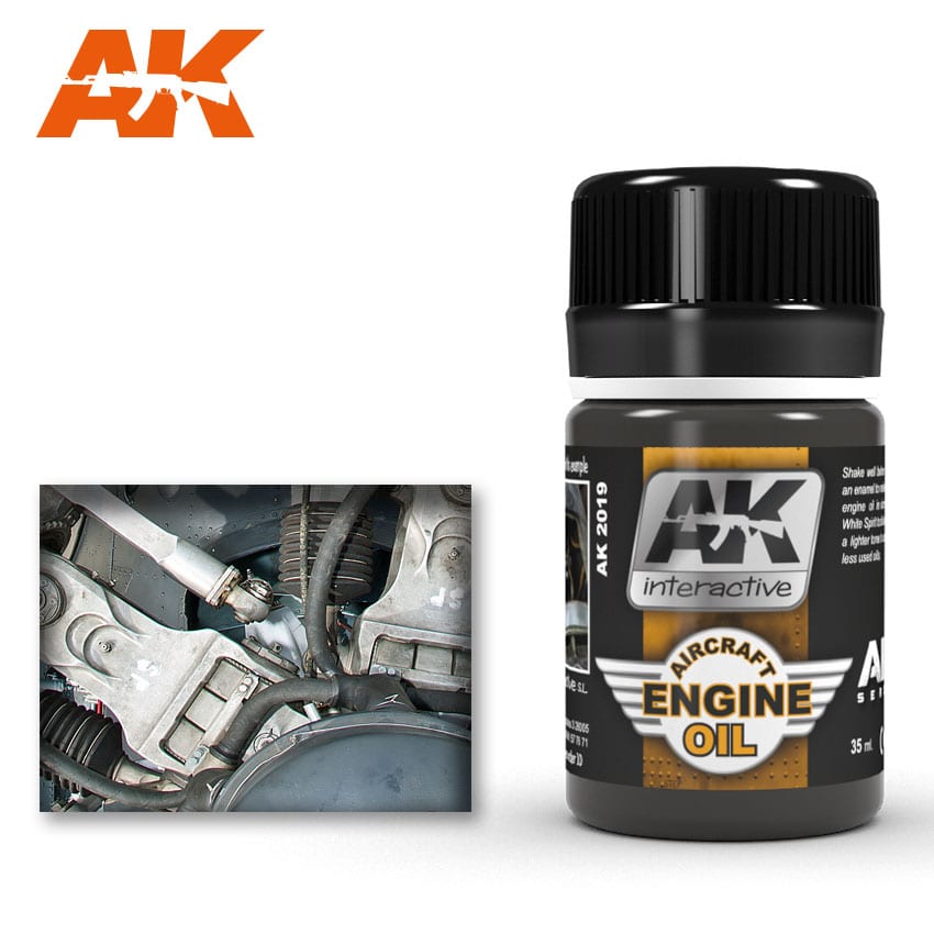 AK Interactive Weathering Products - Aircraft Engine Oil