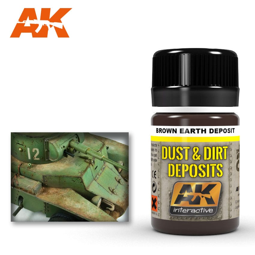 AK Interactive Weathering Products - Brown Earth Deposit
