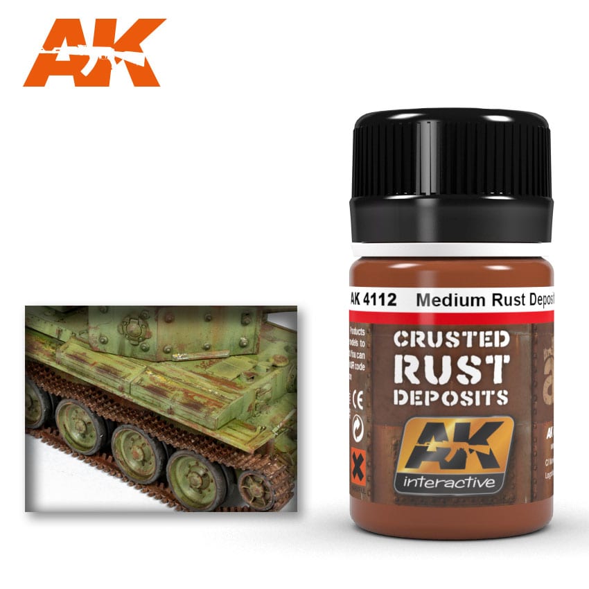 AK Interactive Weathering Products - Medium Rust Deposit