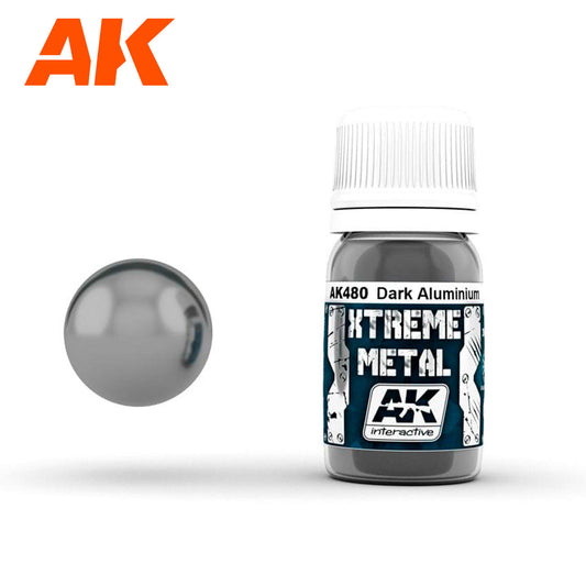 AK Interactive Metallics - Xtreme Metal Dark Aluminium 30ml