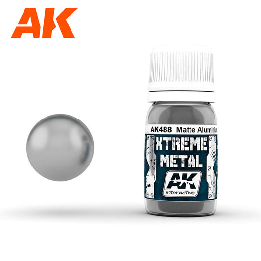 AK Interactive Metallics - Xterme Metal Matte Aluminium 30ml