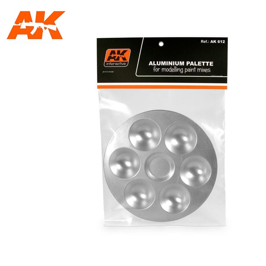 AK Interactive Complements - Aluminium Pallete 6 Wells