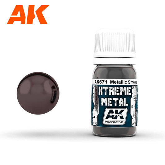 AK Interactive Metallics - Xtreme Metal Smoke Metallic 30ml