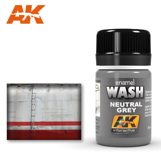 AK Interactive Weathering Products - Wash Neutral Dark Grey