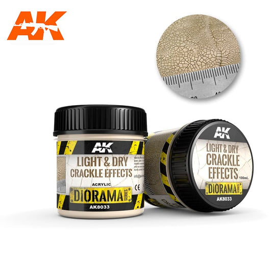 AK Interactive Dioramas - Light & Dry Cackle Effects 100ml