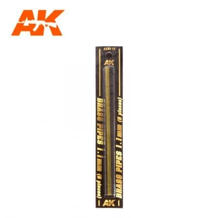 AK Interactive Building Materials - Brass Pipes 1.1mm (5)