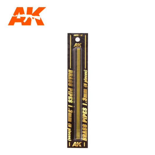 AK Interactive Building Materials - Brass Pipes 1.3mm (5)