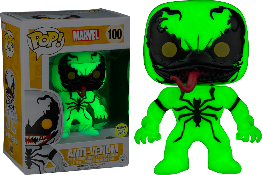 Anti-Venom GITD - Marvel Pop! Vinyl #100 - Ozzie Collectables