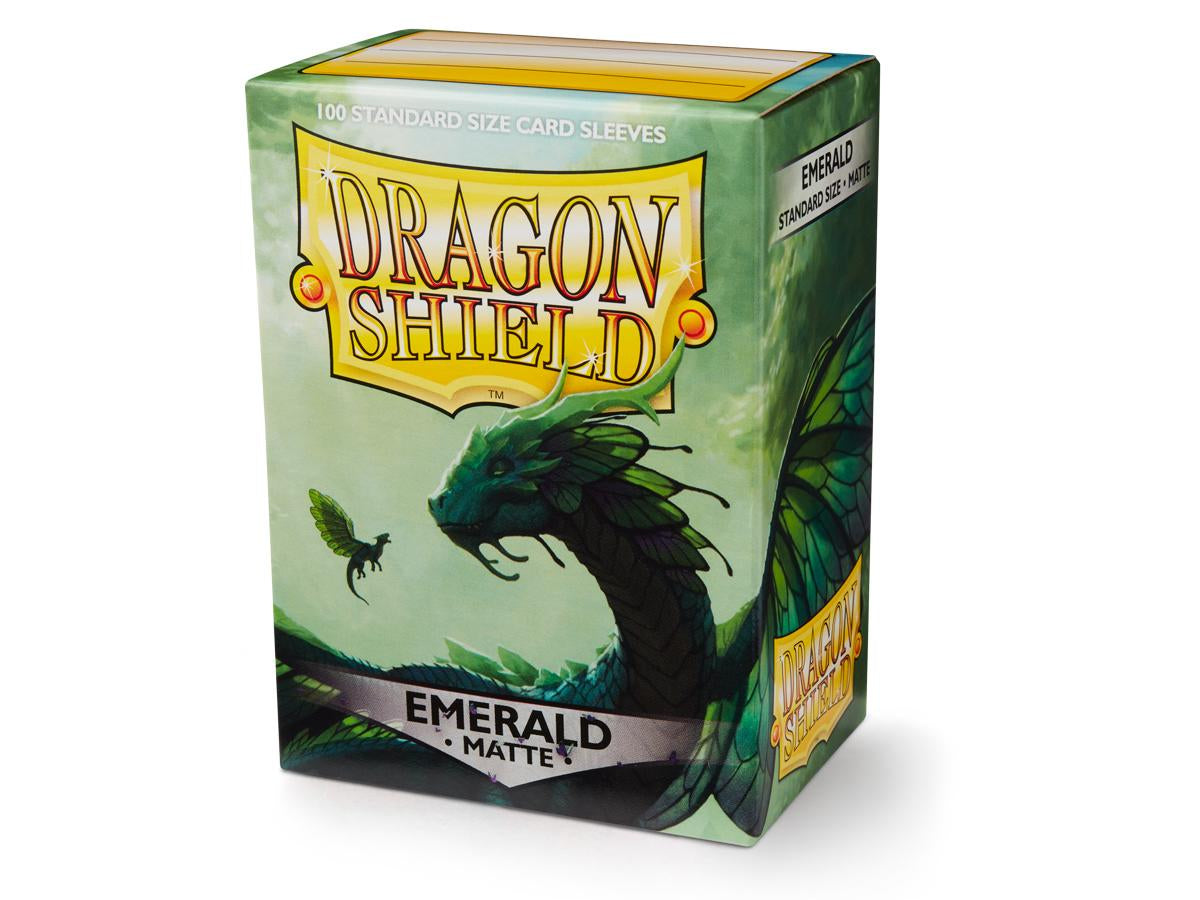 Sleeves - Dragon Shield - Box 100 - Matte Emerald - Ozzie Collectables
