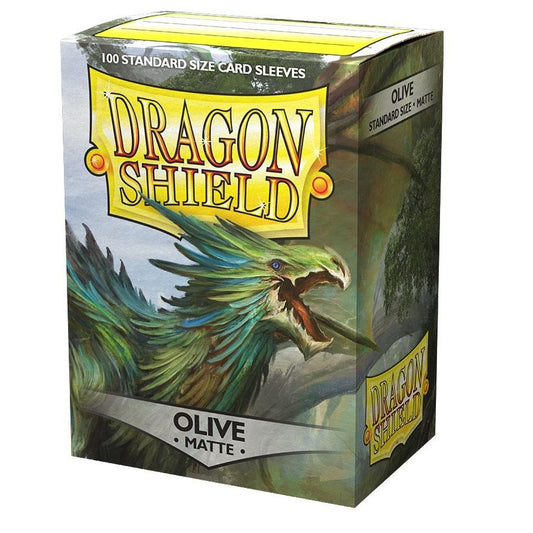 Sleeves - Dragon Shield - Box 100 - Matte Olive