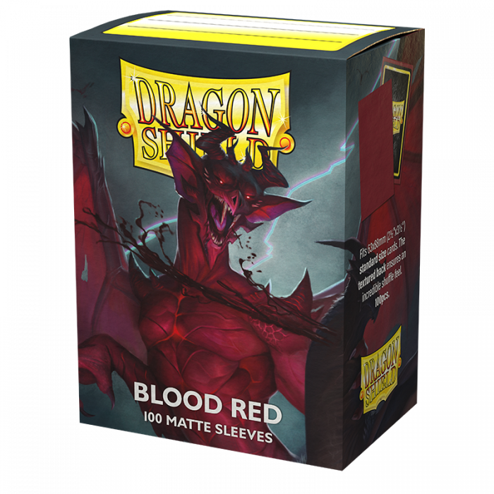 Sleeves - Dragon Shield - Box 100 - Blood Red MATTE