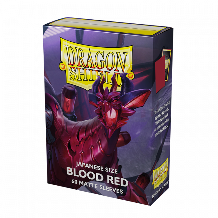 Sleeves - Dragon Shield Japanese - Box 60 - Blood Red Matte