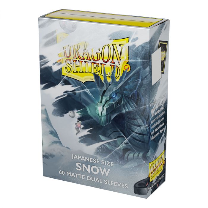 Sleeves - Dragon Shield Japanese - Box 60 - Dual Matte Snow White Mirin