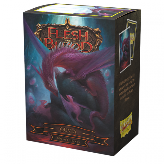 Sleeves - Dragon Shield - Box 100 - Matte Art - Flesh and Blood Ouvia