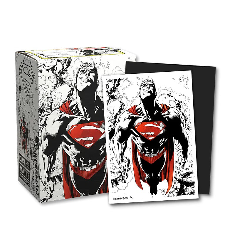 Sleeves - Dragon Shield - Box 100 - MATTE Art - Superman Core (Red/White Variant)