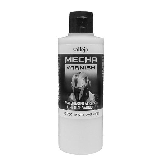 Vallejo Mecha Colour Matt Varnish 200ml - Ozzie Collectables