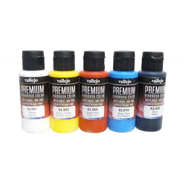 Vallejo Premium Colour Basic Opaque 5 Colour Set