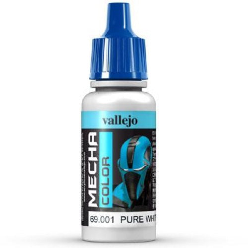 Vallejo Mecha Colour Pure White 17ml Acrylic Paint - Ozzie Collectables