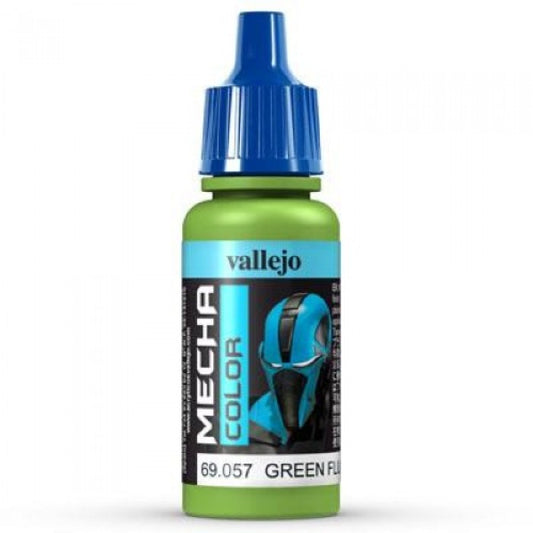 Vallejo Mecha Colour Green Fluorescent 17ml Acrylic Paint - Ozzie Collectables