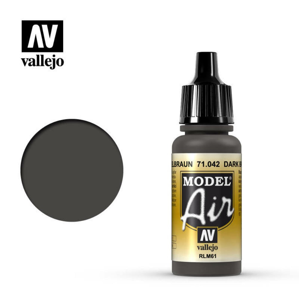 Vallejo Model Air Dark Brown RLM61 17 ml