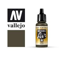 Vallejo Model Air Russian AF Dark Green 17ml Acrylic Paint - Ozzie Collectables
