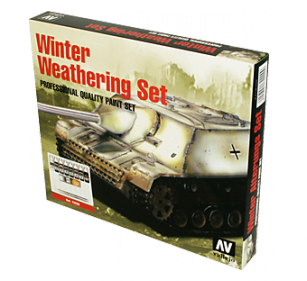 Vallejo Model Colour Winter Weathering Set + Instructions Box Set - Ozzie Collectables