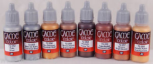 Vallejo Game Colour - Metallic colours 8 Colour Set