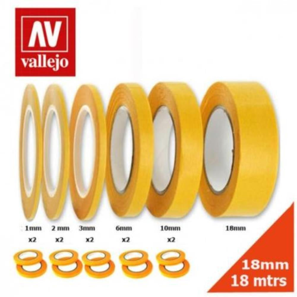 Vallejo Tools Precision Masking Tape 2mmx18m - Twin Pack - Ozzie Collectables