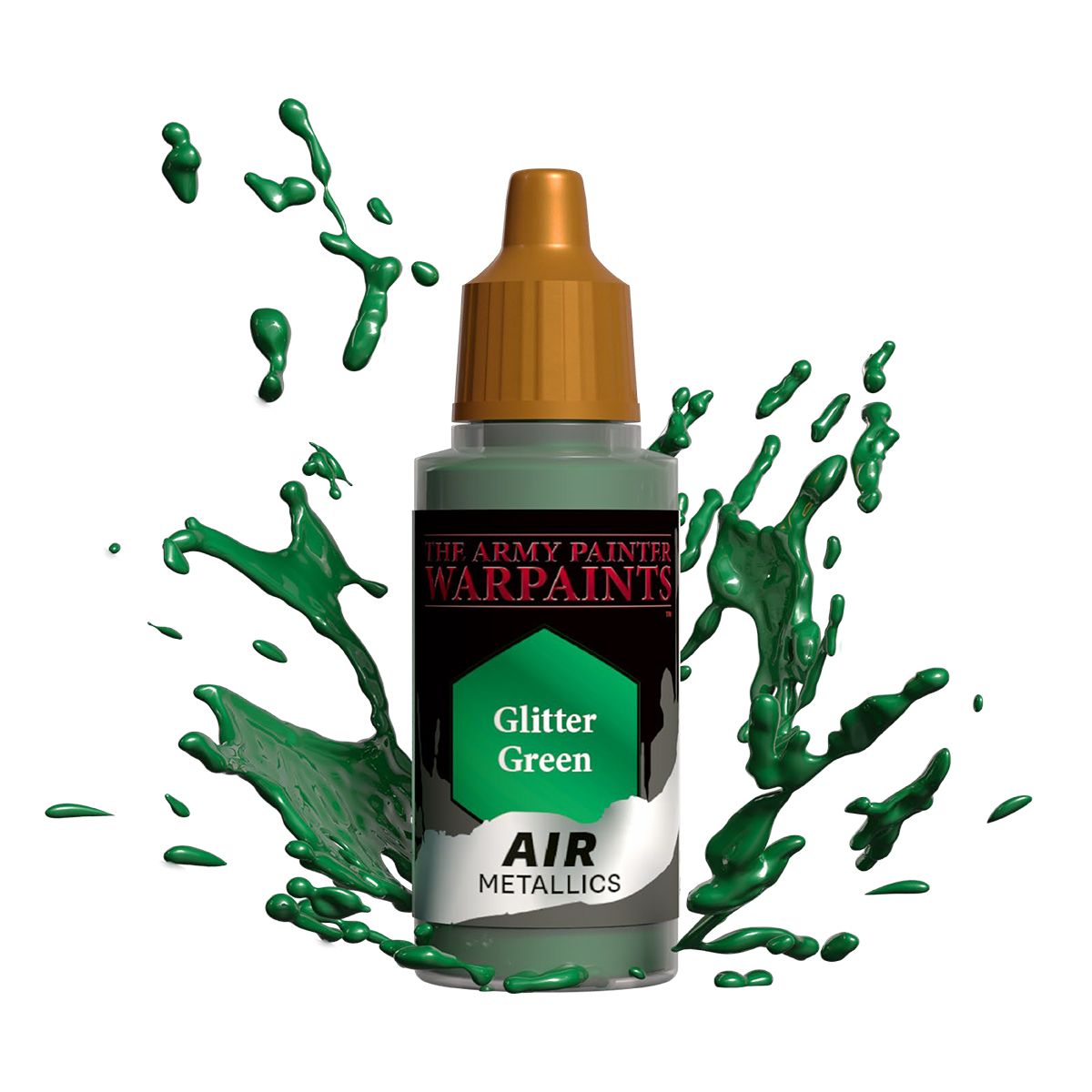 Army Painter Metallics - Air Glitter Green Acrylic Paint 18ml
