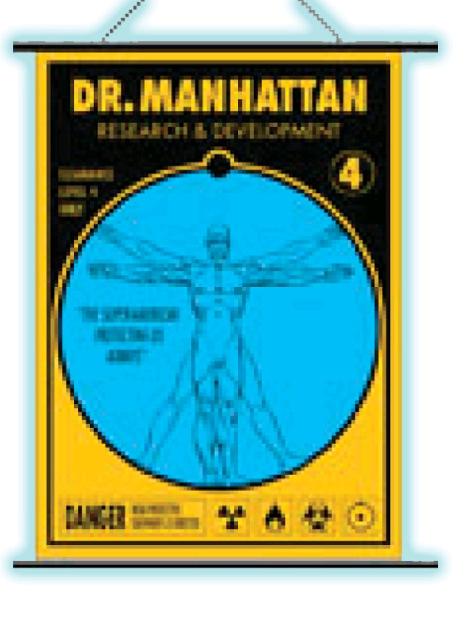Watchmen - Wall Scroll Dr Manhattan Pop Art - Ozzie Collectables