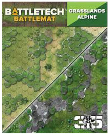 BattleTech Battle Mat - Grasslands Alpine