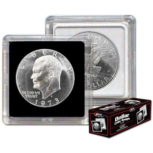BCW Coin Snap Black Dollar (2" x 2")