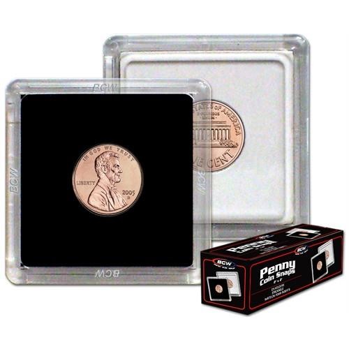 BCW Coin Snap Black Penny (2" x 2")