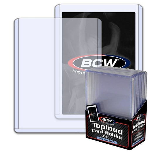 BCW Toploader Card Holder Thick 138 Pt (3" x 4") (10 Holders Per Pack)