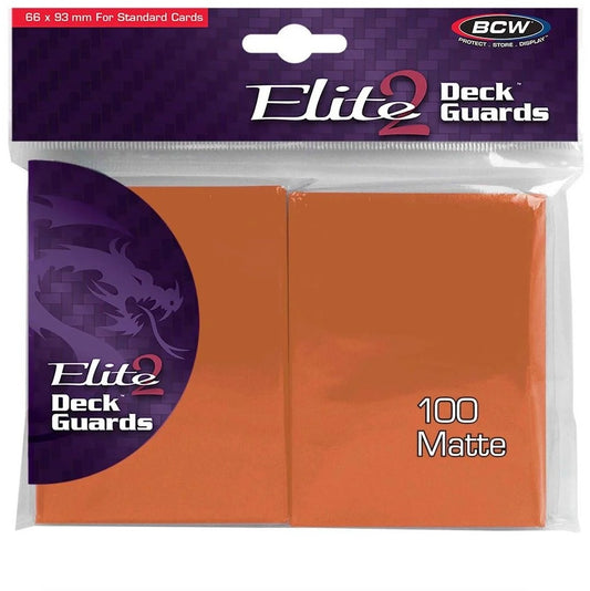BCW Deck Protectors Standard Elite2 Matte Autumn (66mm x 93mm) (100 Sleeves Per Pack)