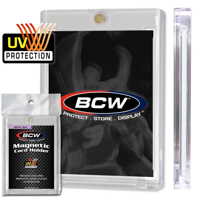 BCW One Touch Magnetic Card Holder 180 Pt Card Standard