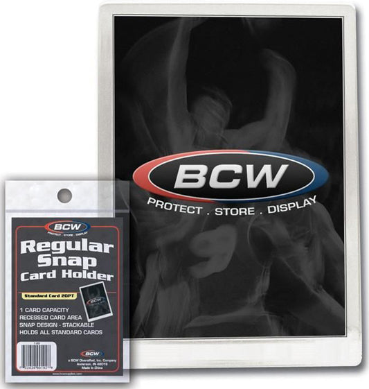 BCW Snap Card Holder Standard 20 Pt