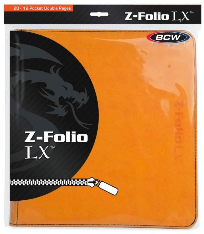 BCW Z Folio LX Album 12 Pocket Orange