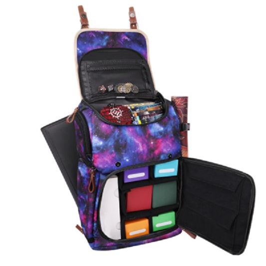 ENHANCE Designer Edition Full Size Trading Card Storage Box Backpack  Galaxy