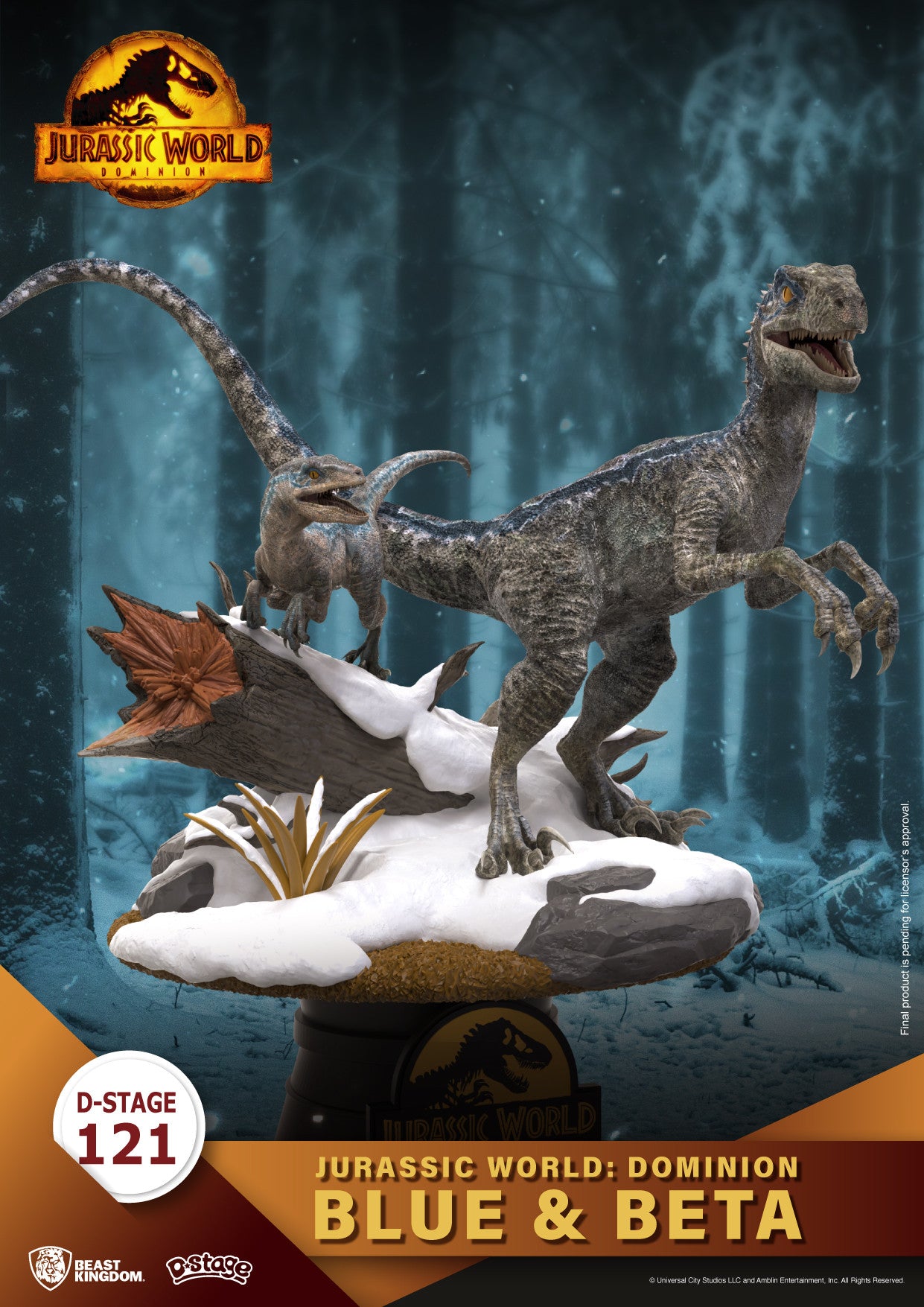 Beast Kingdom D Stage Jurassic World Dominion Blue & Beta